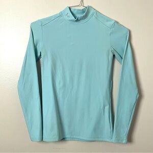 Under Armour Long Sleeve Shirt | Mock Turtleneck | Size M | Light Blue